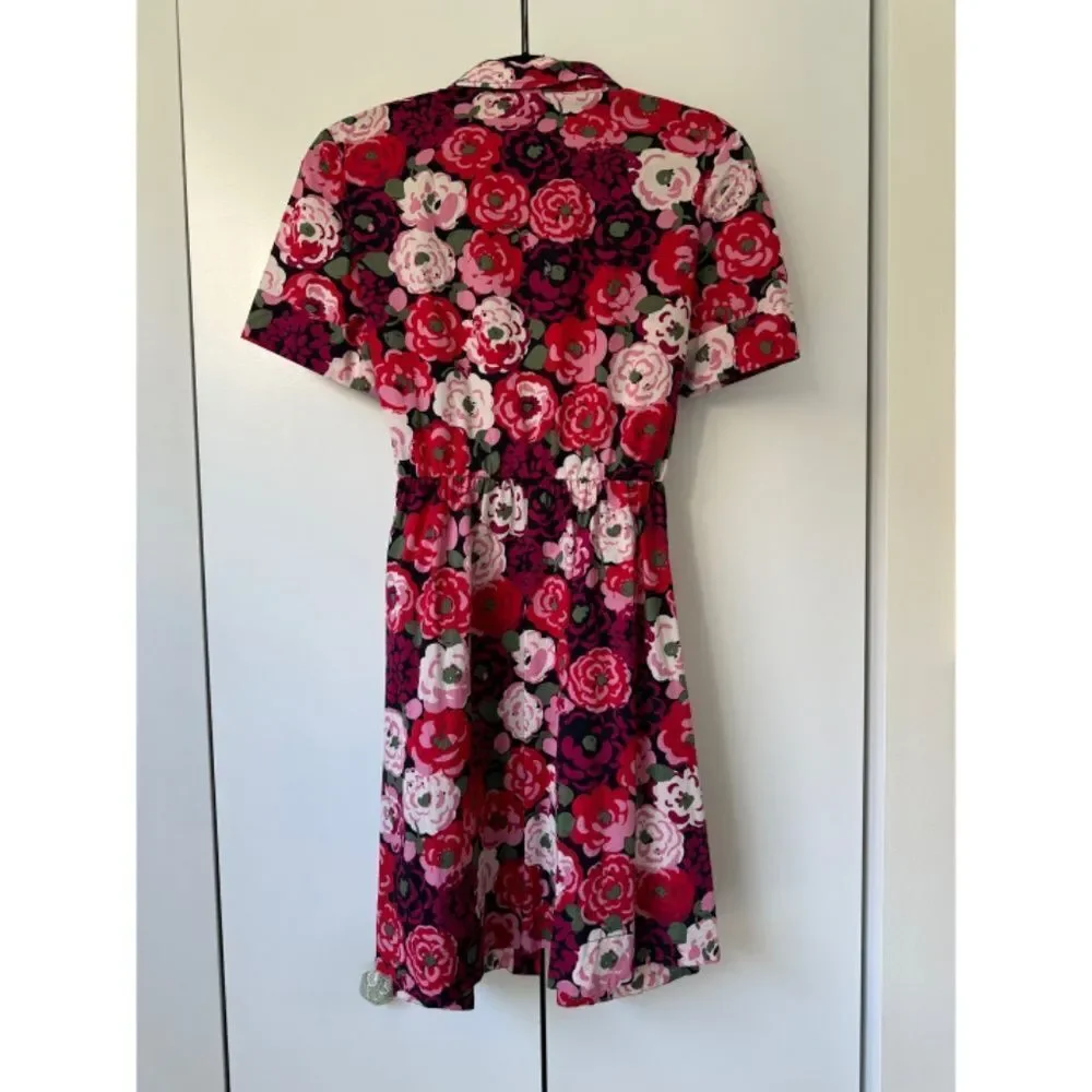 Kate Spade Rosette Bloom Tie Waist Dress